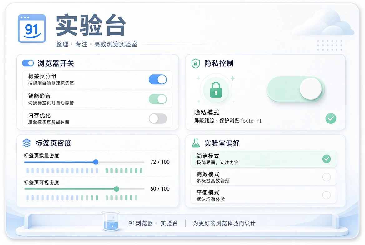 效率实验工具工作台